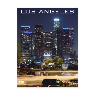 Los Angeles Night Paper Products Post Cards