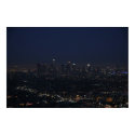 Los Angeles Night Skyline posters