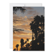 Los Angeles Palm Tree Sunset Invitations