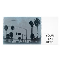 Los Angeles Palm Trees Customized Photo Card
