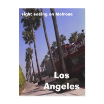 Los Angeles, sight seeing on Melrose postcards
