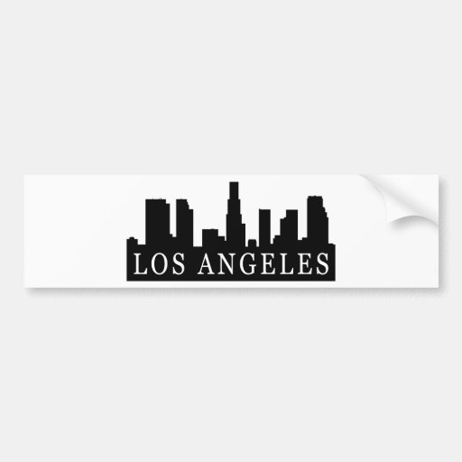 Los Angeles Skyline Car Bumper Sticker Zazzle