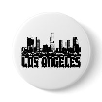 Los Angeles Skyline Button