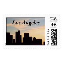 Los Angeles skyline postage