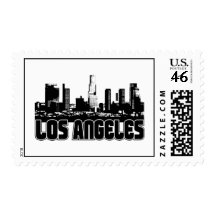 Los Angeles Skyline Postage Stamps