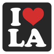 Los Angeles Square Stickers