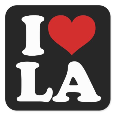 Los Angeles Square Stickers