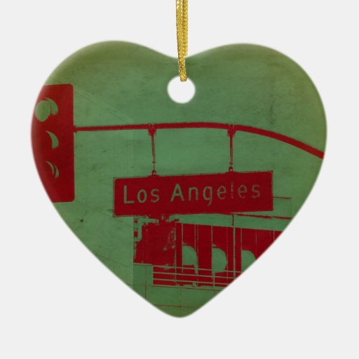 Los Angeles Street Christmas Tree Ornament | Zazzle