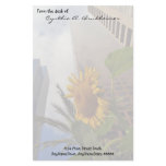 Los Angeles Sunflower Personalized Stationery