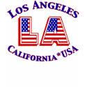 Los Angeles USA Patriotic Logo T-shirt shirt