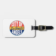 Los Angeles Vintage Label Luggage Tag