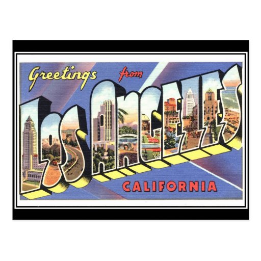 Los Angeles Vintage Postcard