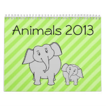 Los animales hacen calendarios 2013. Animales lind