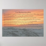 Los Bienaventurados (Version Horizontal) Print