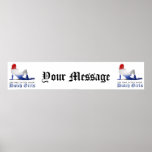 Los chicas holandeses son la mejor bandera poster
