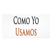 Los Chingones Como Yo Usamos Energia Solar Personalized Photo Card