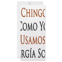 Los Chingones Como Yo Usamos Energia Solar Custom Rack Card