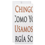 Los Chingones Como Yo Usamos Energia Solar rack cards