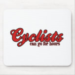 Los ciclistas pueden ir por horas alfombrillas de ratones