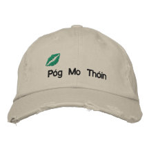 Los irlandeses "besan gorra bordado de mi extremo" gorras bordadas