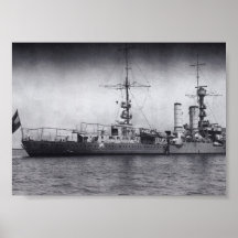 Los kilómetros emden la nave de la guerra mundial  poster