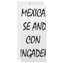 Los Mexicanos No Se Andan Con Chingaderas rack cards