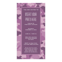 Los militares camuflan la invitación del fiesta tarjeta fotografica  