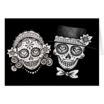 Los Novios - Day of the Dead Cards cards