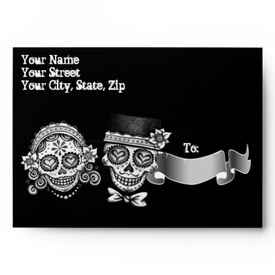 Los Novios Day of the Dead Envelopes (A7 Size)