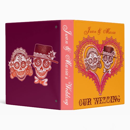 Los Novios - Dia de los Muertos Wedding Binder