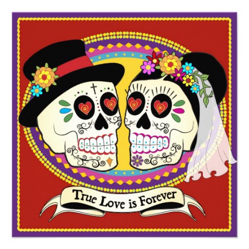 Los Novios Square Wedding Invitation (English)