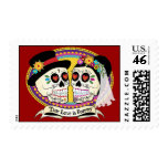 Los Novios Sugar Skull Postage (English)