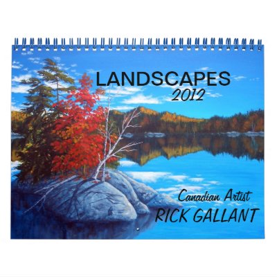 Los PAISAJES HACEN CALENDARIOS por el ARTISTA RICK Los PAISAJES HACEN CALENDARIOS por el ARTISTA RICK