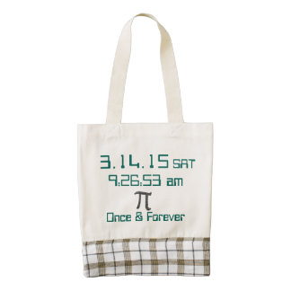 Los pi día marzo de 2015 crean la bolsa de asas bolsa tote zazzle HEART