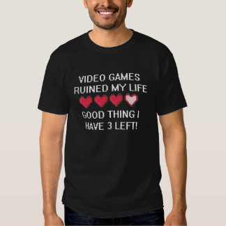 Los videojuegos arruinaron mi vida… (ropa oscura) remera