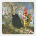 Los votos del santo Aloysius de Gonzaga Pegatina Cuadradas