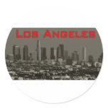 LosAngeles Round Sticker