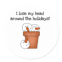 Lose My Head Holiday stickers