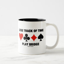 Lose Track Of Time Play Bridge (Card Suits) mugs