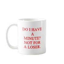 LOSER joke mugs