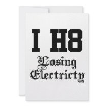 losing electricity personalized invites