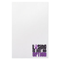 Losing Is Not An Option Crohn's Disease Personalized Stationery