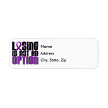 Losing Is Not An Option Epilepsy Custom Return Address Label