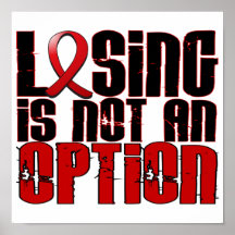 Losing Is Not An Option Heart Disease Posters