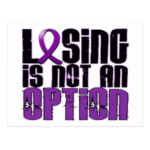 Losing Is Not An Option Leiomyosarcoma Postcard