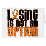 Losing Is Not An Option Leukemia Card