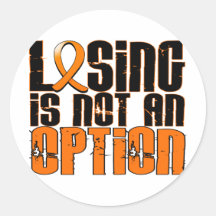 Losing Is Not An Option Leukemia Stickers