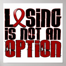 Losing Is Not An Option Multiple Myeloma Poster