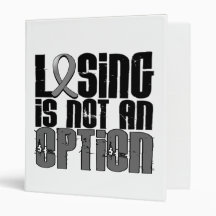 Losing Is Not An Option Parkinson's Disease Vinyl Binder