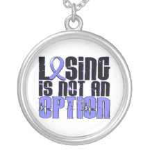 Losing Is Not An Option Prostate Cancer Necklaces